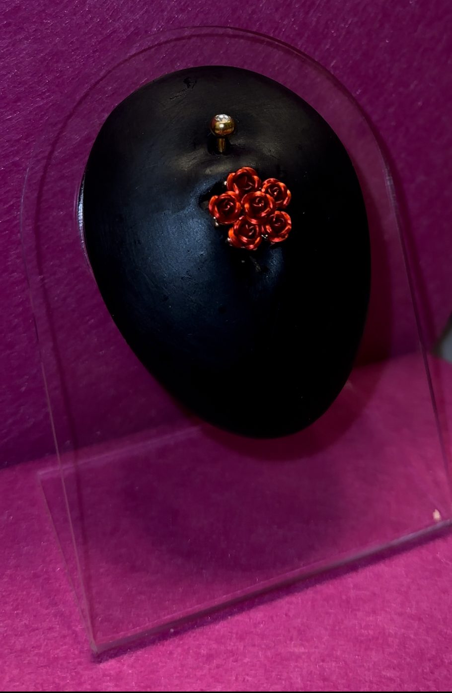Red Rose Belly Ring